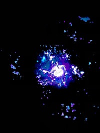 an image of a blue and purple star in the dark