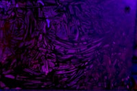 a purple abstract painting on a black background